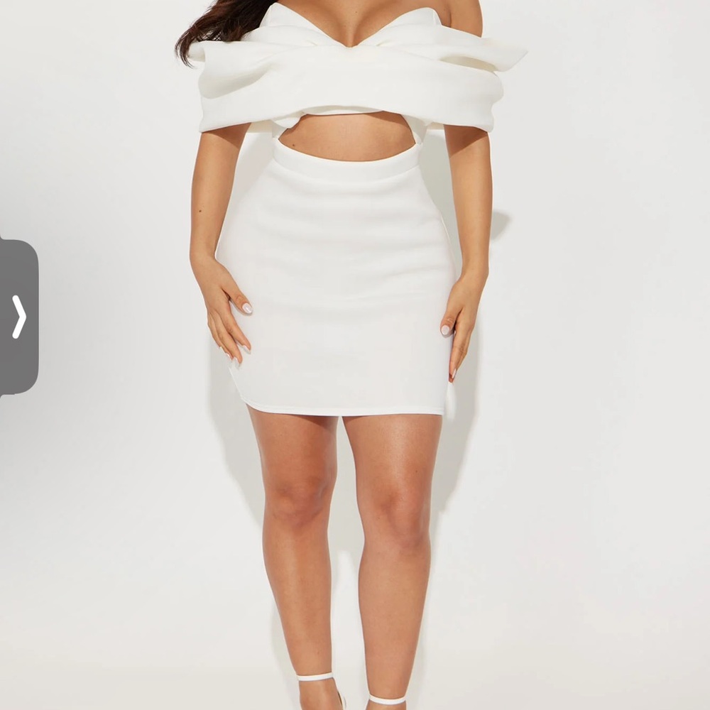 Elegant White Off-Shoulder Dress
